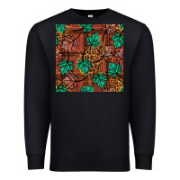 Black fall leaves seamless pattern Premium Sweatshirt - BundleAndBundleShop