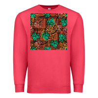 Cardinal fall leaves seamless pattern Premium Sweatshirt - BundleAndBundleShop