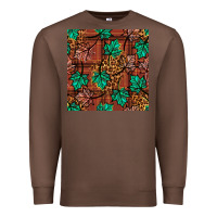 Chestnut fall leaves seamless pattern Premium Sweatshirt - BundleAndBundleShop