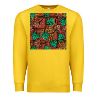 Lemon fall leaves seamless pattern Premium Sweatshirt - BundleAndBundleShop