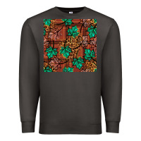 Smoke fall leaves seamless pattern Premium Sweatshirt - BundleAndBundleShop