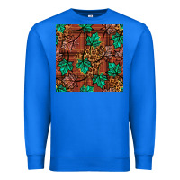 True Royal fall leaves seamless pattern Premium Sweatshirt - BundleAndBundleShop