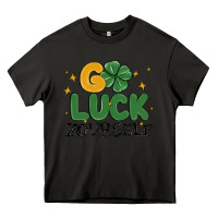 Asphalt go luck yourself Heavy Core Tee - MaliasSmallBusiness