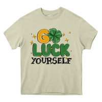 Mossy go luck yourself Heavy Core Tee - MaliasSmallBusiness