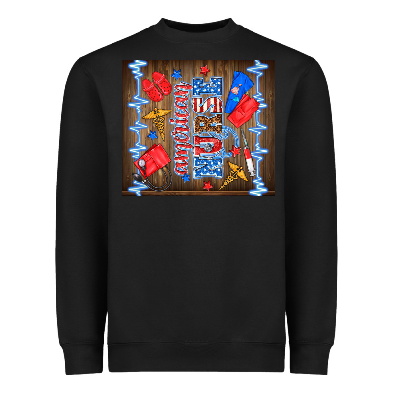 American Nurse Heavyweight Sweatshirt by TumblerDesignByShophia | Teevron