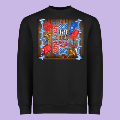 American Nurse Heavyweight Sweatshirt Designed By Tumblerdesignbyshophia
