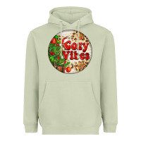 Matcha Cozy vibes Heavyweight Hoodie - FaDigitalArtStudio