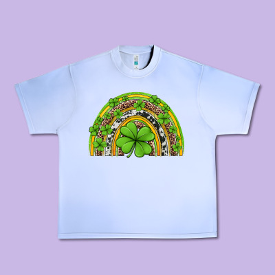 Western St Patricks Rainbow Urban Heavy Tee Designed By Jasminsmagicworld