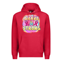 Cardinal brave and strong cancer Premium Hoodie - FaDigitalArtStudio