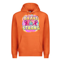 Carrot brave and strong cancer Premium Hoodie - FaDigitalArtStudio