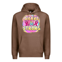 Chestnut brave and strong cancer Premium Hoodie - FaDigitalArtStudio