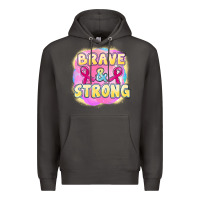 Smoke brave and strong cancer Premium Hoodie - FaDigitalArtStudio