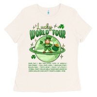 Bone lucky world tour st. patrick's day Ladies Tee - MaliasSmallBusiness