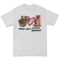 Dove Grey peace love german shepherd Premium Tee - JahusDesignShop