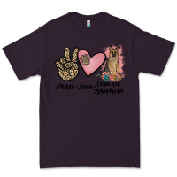 Plum peace love german shepherd Premium Tee - JahusDesignShop