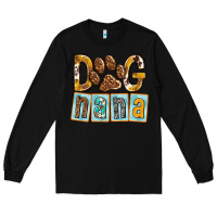 Black Dog Nana with Paw Long Sleeve Tee - texasbilliewilder