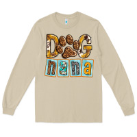 Mushroom Dog Nana with Paw Long Sleeve Tee - texasbilliewilder