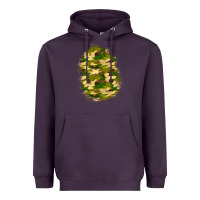 Plum camouflage patch 4 Heavyweight Hoodie - BundleAndBundleShop
