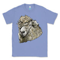 Colony Blue lincoln sheep head Classic Tee - LillyAllenDesigns