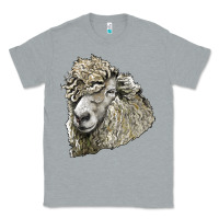 Heather Grey lincoln sheep head Classic Tee - LillyAllenDesigns