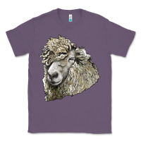 Lavender lincoln sheep head Classic Tee - LillyAllenDesigns