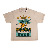 French Oak world's best poppa ever Urban Heavy Tee - Jasminsmagicworld