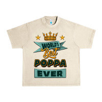 Sandshell world's best poppa ever Urban Heavy Tee - Jasminsmagicworld