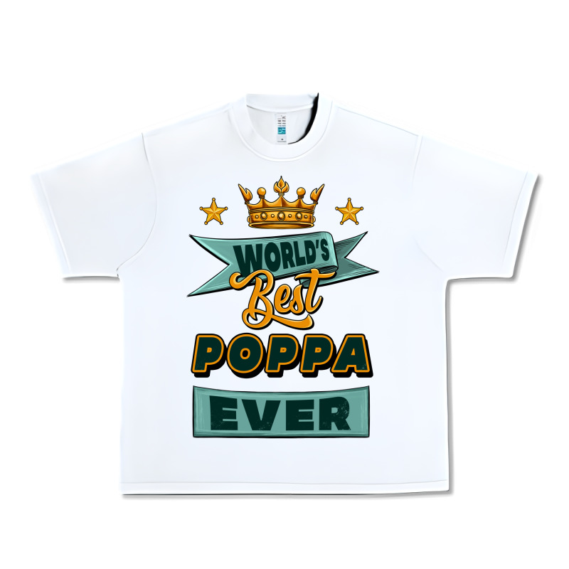 World's Best Poppa Ever Urban Heavy Tee by Jasminsmagicworld | Teevron
