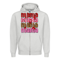 Dove Grey valentines day mama olivia Zipper Hoodie - OliviaCreatesArt