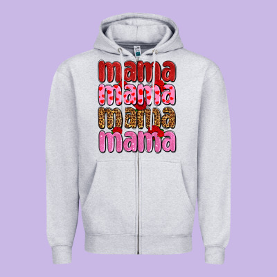 Valentines Day Mama Olivia Zipper Hoodie Designed By Oliviacreatesart