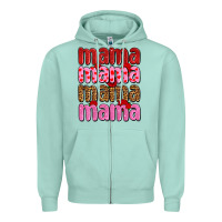 Seafoam valentines day mama olivia Zipper Hoodie - OliviaCreatesArt