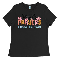 Black living the prayers i used to pray Ladies Tee - MaliasSmallBusiness