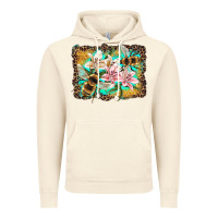 Vintage Artic bees and lilies with leopard Vintage Hoodie - Artiststas