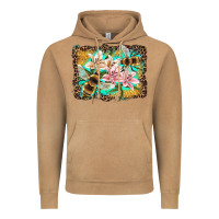 Vintage Camel bees and lilies with leopard Vintage Hoodie - Artiststas