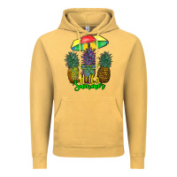 Vintage Mustard hello summer pineapples Vintage Hoodie - RanaPortraitStore