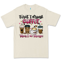 Bone first i drink coffee then i do things Premium Tee - MaliasSmallBusiness