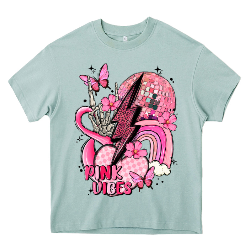 Pink Vibes Heavy Core Tee by MaliasSmallBusiness | Teevron