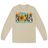 Mushroom Being a Nana Makes My Life Complete Long Sleeve Tee - texasbilliewilder