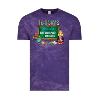 Cloud Purple 100 days smarter 100 dias mas brillante Vintage Tee - SublimationCraftShop