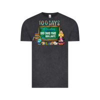 Vintage Black 100 days smarter 100 dias mas brillante Vintage Tee - SublimationCraftShop