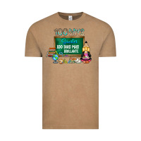 Vintage Coffee 100 days smarter 100 dias mas brillante Vintage Tee - SublimationCraftShop