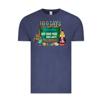 Vintage Denim 100 days smarter 100 dias mas brillante Vintage Tee - SublimationCraftShop