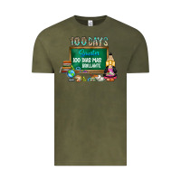 Vintage Olive 100 days smarter 100 dias mas brillante Vintage Tee - SublimationCraftShop