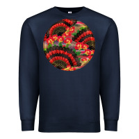 Navy hispanic heritage month round earrings Premium Sweatshirt - BundleAndBundleShop