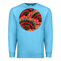 Ocean Blue hispanic heritage month round earrings Premium Sweatshirt - BundleAndBundleShop