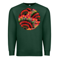 Sports Green hispanic heritage month round earrings Premium Sweatshirt - BundleAndBundleShop