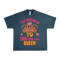 Midnight Navy the queen is 70 long live the queen Urban Heavy Tee - Jasminsmagicworld