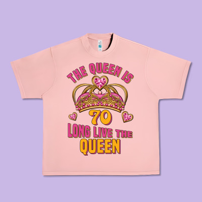 The Queen Is 70 Long Live The Queen Urban Heavy Tee Designed By Jasminsmagicworld