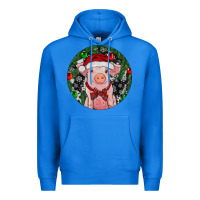 True Royal Sitting Pig Christmas Premium Hoodie - RanaPortraitStore
