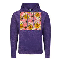 Cloud Purple bees and flowers Vintage Hoodie - Artiststas